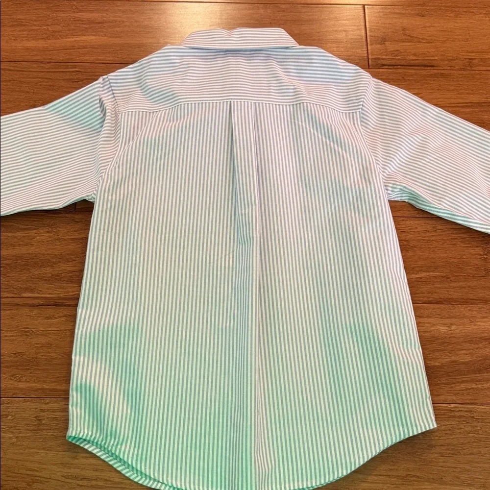Gymboree boys light blue striped oxford shirt size large (10-12) NWOT